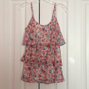 Candie’s ruffled top. Size M